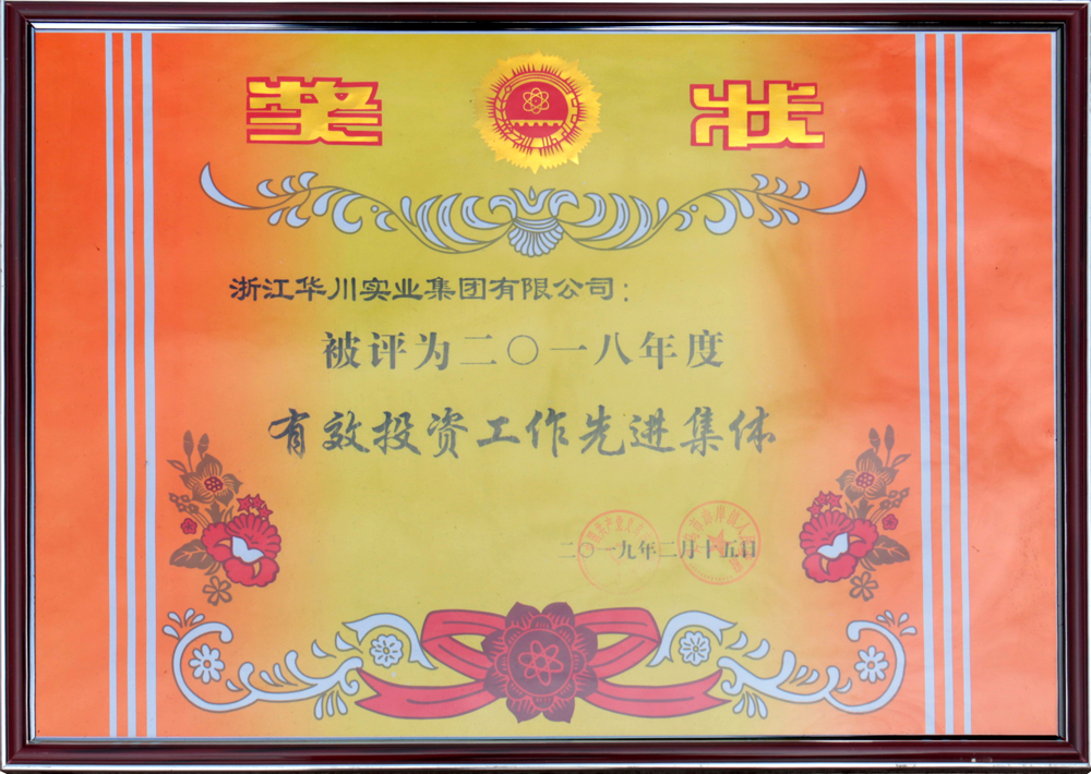 2018年有效投资工作先进集体